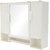 Zahab Pulse Three Door Plastic Cabinet- White