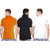 Enquotism Men's Multicolor Round Neck T-Shirt (Pack of 3)