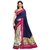 Womens Blue Bhagalpuri Art Silk Saree