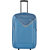 Safari Medium (Between 60-69 cms) Blue Polyester 2 Wheels Trolley