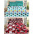 Always Plus Combo Multicolor Cotton Double Bedsheets (2 Bedsheet With 4 Pillow Cover)With TC 170