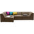 Alia Modular Sofa Sectional (2 Corner + 1 + 1 Seater) In Dark Camel Colour By Fabhomedecor(FHD216)