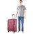 Safari Small (Below 60 cms) Red Polyester 4 Wheels Trolley