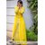FABLIVA Yellow  White Embroidered Cambric Cotton Straight Suit (Unstitched)