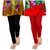 VIPA COTTON LYCRA BLACK AND RED LEGGINGS PACK OF 2