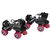 COMBO OF ADJUSTABLE SKATES TENACITY (YS1203) RED-SENIOR SIZE  FOUR IN ONE PROTECTION KIT