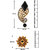 Om Jewells Traditional Ethnic Combo of Elegant Two Earrings with Crystals stones for Women CO1000001