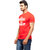 Nihaal Workout Red Cotton Round Neck Printed  T-shirt