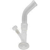 Moksha 12 Inch Tall Bend Clear Glass Ice Bong
