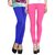 Legemat Blue and Baby Pink Leggings For Girls Pack of 2