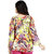 Fashionable Multi WomenS Tunic With 3/4 Seeleves And Beautiful Button On Front In Crap Fabric