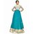 Style Mania Awe Inspiring Turquoise Georgette  Net  Bhagalpuri Floor Length Anarkali Salwar Kameez  SMSTREG18002 SMSTREG18002