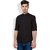 Mens Solid Casual Black Shirt