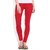 Legemat White and Red Leggings For Girls Pack of 2