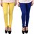Legemat Yellow and Blue Leggings For Girls Pack of 2