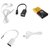 5 Products Combo OTG Cable, Card Reader, Headfone, Data Cable, earphone Splitter