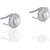 Antiquejewels Silver Plated Women Cubic Zircon and Pearl Stud Earring