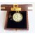 Vintage Style golden pocket watch with Wooden keepsake box with Anchor motif