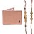 Mohit Special Rakhi  Gift Set Combo of  2 Rakhis and Brown Leather Wallet