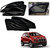 Auto Pearl - Premium Quality Zipper Magnetic Sun Shades Car Curtain For - Ford Ecosports - Set of 4 Pcs