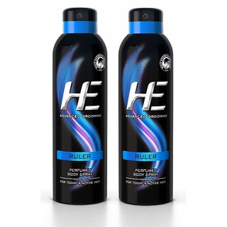He Ruler Perfumed Body Spray 150 Ml Pack Of 2