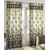 Just linen coffee polyester jacquard door eyelet curtain