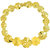 The Jewelbox 3D Flower 22K Glossy Gold Plated Bracelet for Women