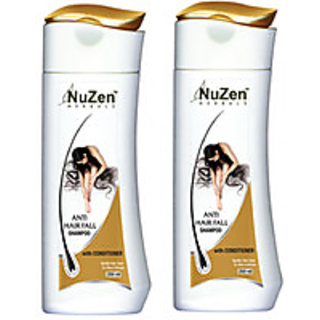 Buy Nuzen Gold Herbal Anti Hair Fall Shampoo 200ml (Pack of 2) Online ...
