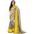 Anjali Exclusive Collection of Yellow and Grey Georgette Saree