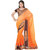Anjali Exclusive Collection of Orange Chiffon Saree