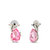 Fab Fashion Pink Crystal Dolphin Fish Earring  For Earring EA25169