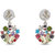 Fab Fashion Multi Colour Crystal Embellished Butterfly Earring For Cute Girls EA25171