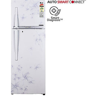 Lg 360 L Gl U402hdwl Frost Free Double Door 4 Star Refrigerator Daffodil White Available In Delhi Ncr Only