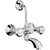 Hindware F100020Qt Contessa Wall Mixer Wall Mixer Provision For Over Head Shower With 115Mm Long Bend Pipe (Chrome)