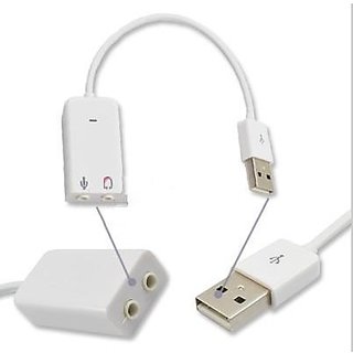 USB Harici 3D Ses Kartı Ses Adaptörü Sanal 7.1 Kanal CH Ses Mic Hoparlör Çift Ad