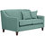 Alia Superb Two Seater Sofa In Aqua Blue Colour By Fabhomedecor(FHD221)