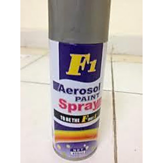 F1 Aerosol Spray Paint Silver 450ml Car Bike Multi Purpose Prices