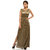 Rimsha Green Self Design Gown Dress For Women