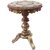 Shilpi Woods Round Sheesham Wood Brass Work Carved Coffee Centre Table