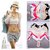 Imported - Spandex Material -  Halter Neck Removable Padded Bra Crop Top/Camisole - 1 Qty