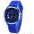 Womage Silicon Jelly Blue Analog Watch