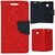New Mercury Goospery Fancy Diary Wallet Flip Case Back Cover For 1+X  One Plus X  (Red)