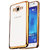 MobileMaxx Soft Transparent Gold Back Cover For Samsung Galaxy J3