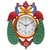 peacock designer clock