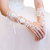 Modo Vivendi Bridal Wedding Gloves Luxury Lace Flower Glove Hollow Wedding Dress Accessories White Bridal Gloves