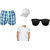 Summer Combo pack - Cotton Shorts, Cotton Tshirt, Cap with Coolers