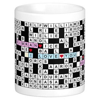 Buy Giftcart Personalised Romantic Crossword Puzzle Mug Online ₹299