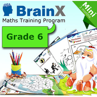 BrainX Math Activities and Worksheets for Grade 6 (3 months subscription)