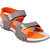 Clymb Men's Gray & Orange Velcro Floaters