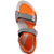 Clymb Men's Gray & Orange Velcro Floaters
